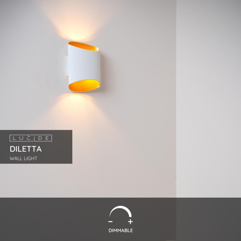 Lucide DILETTA - Nástenné svietidlo - 1xG9 - Biele